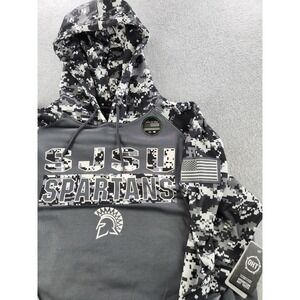 NWT San Jose State Spartans Hoodie Mens Size XL Gray SJSU OHT Military Camo‎